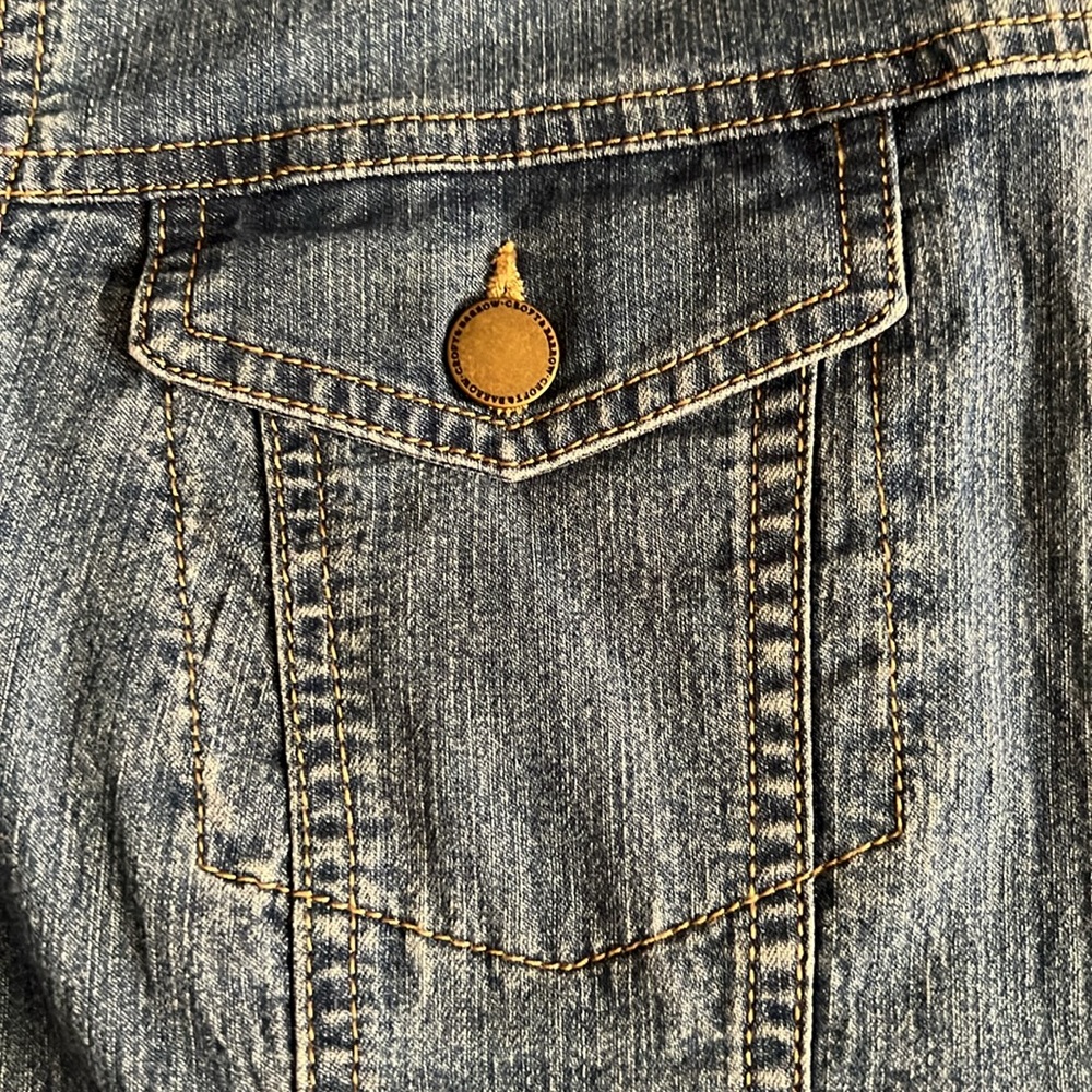 Women’s Croft and Barrow Jean Jacket SZ L - Picture 9 of 9
